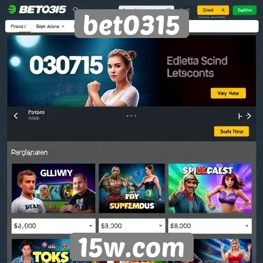 Análise das ofertas de jogos no site bet0315